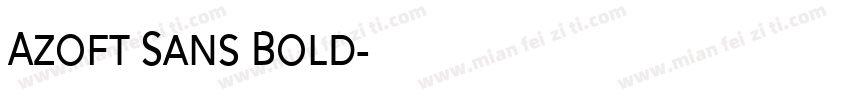 Azoft Sans Bold字体转换